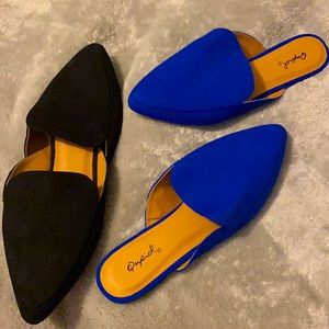 Two Charlotte Russe slip on flats